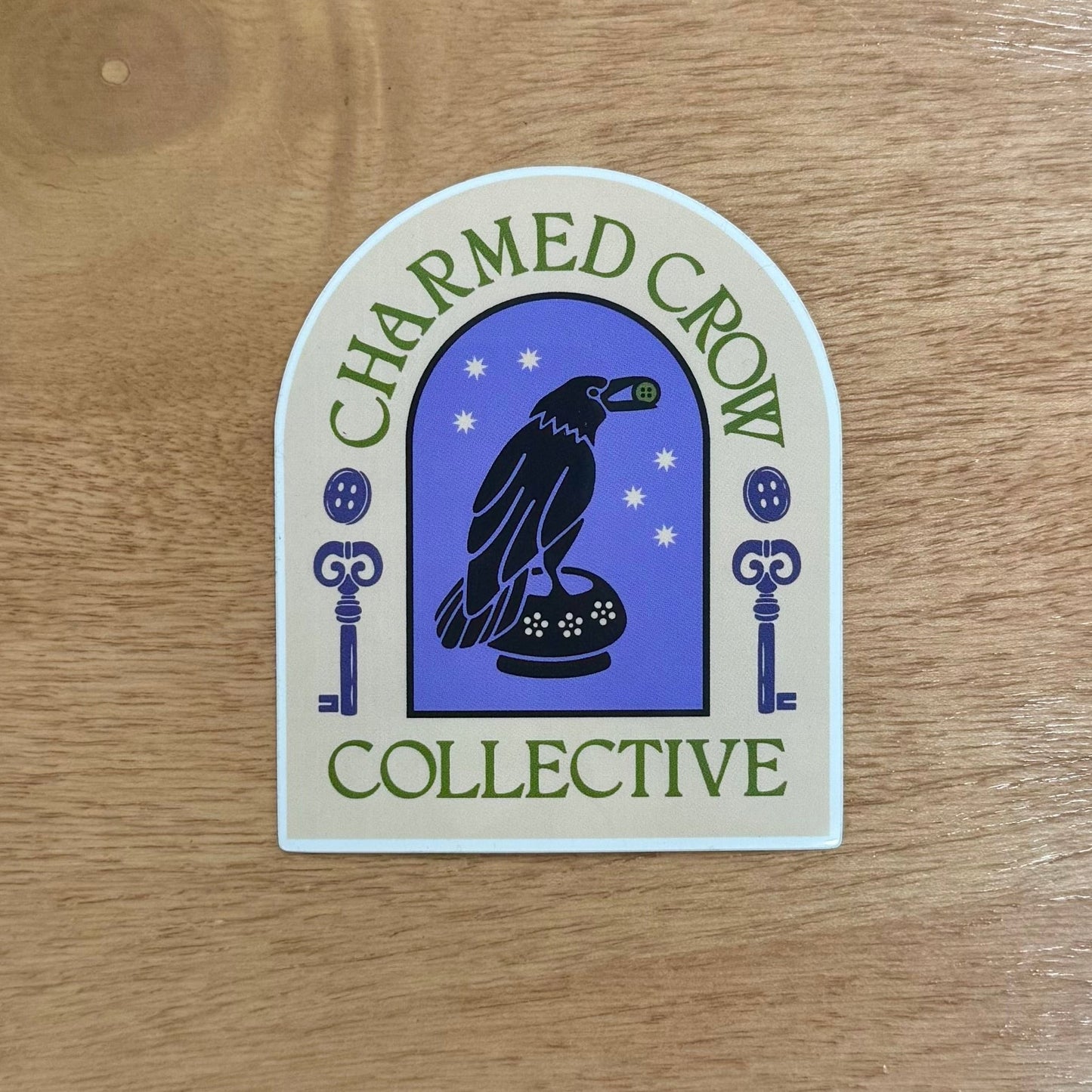 Charmed Crow Sticker