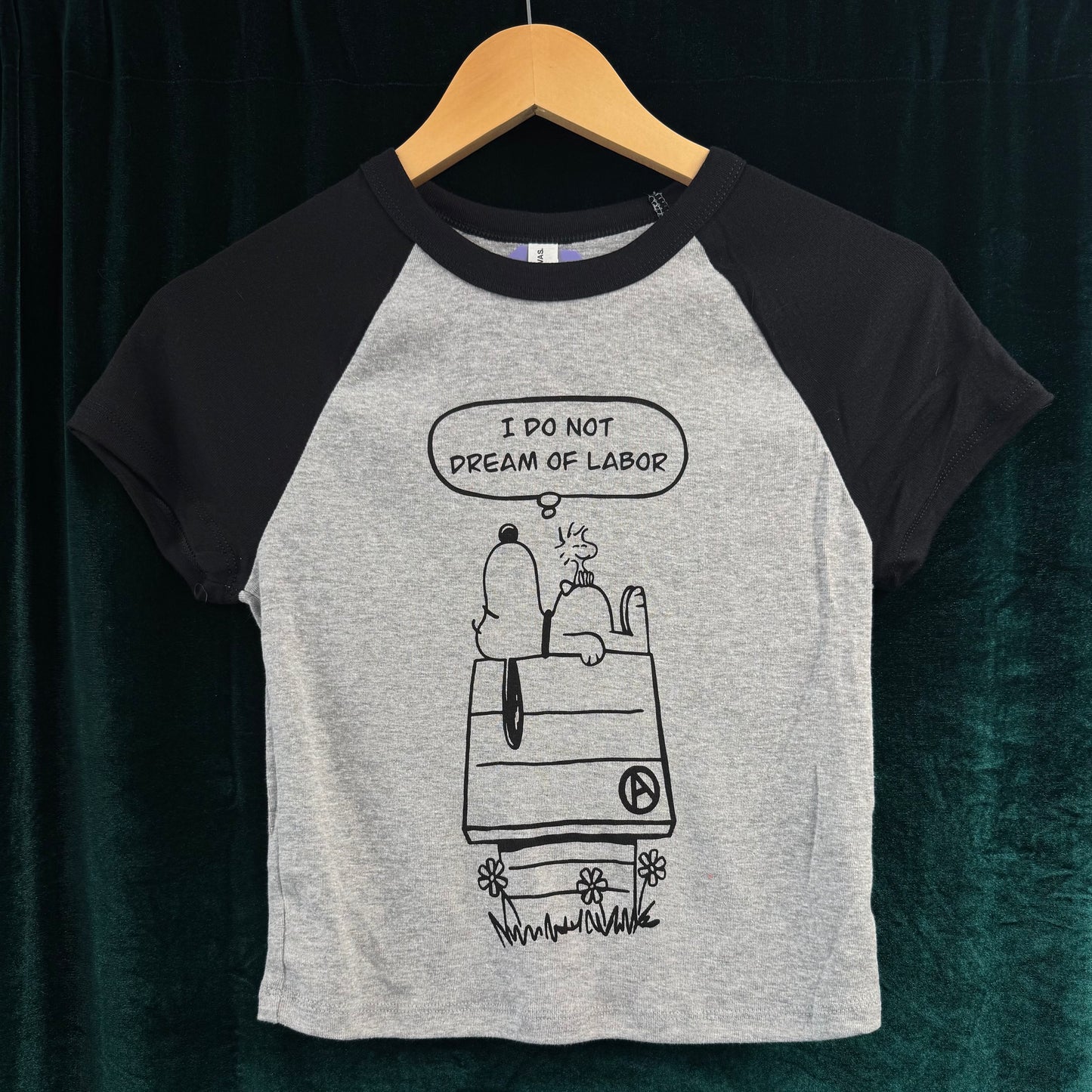 Noopy No Labor Ringer Baby Tee
