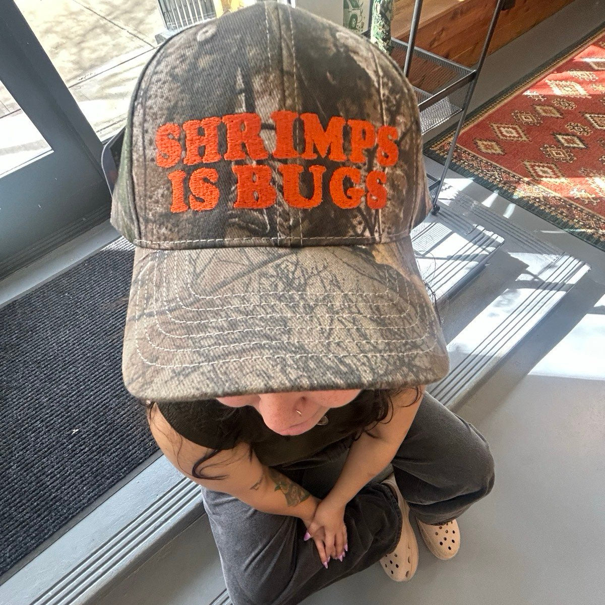Shrimps is Bugs Hat