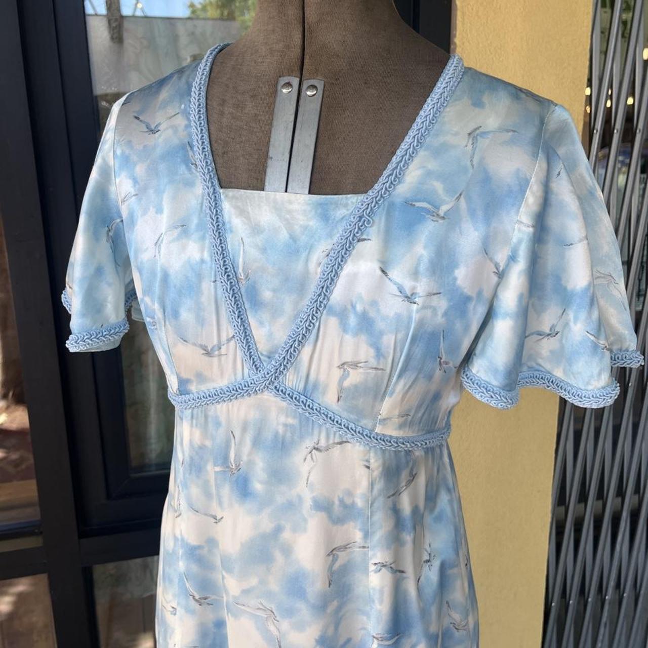 Handmade Vintage Seagull Dress (XS-S)