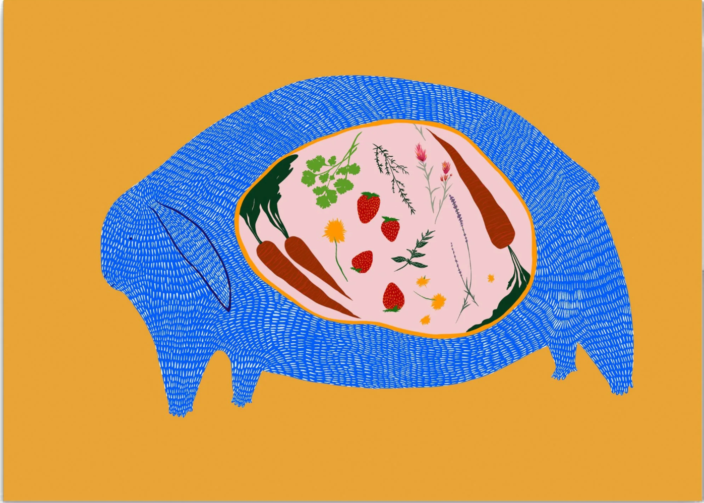 Garden Bunny Greeting Card