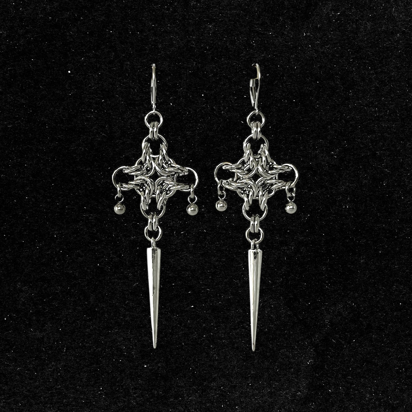 Diamond Spike Earrings