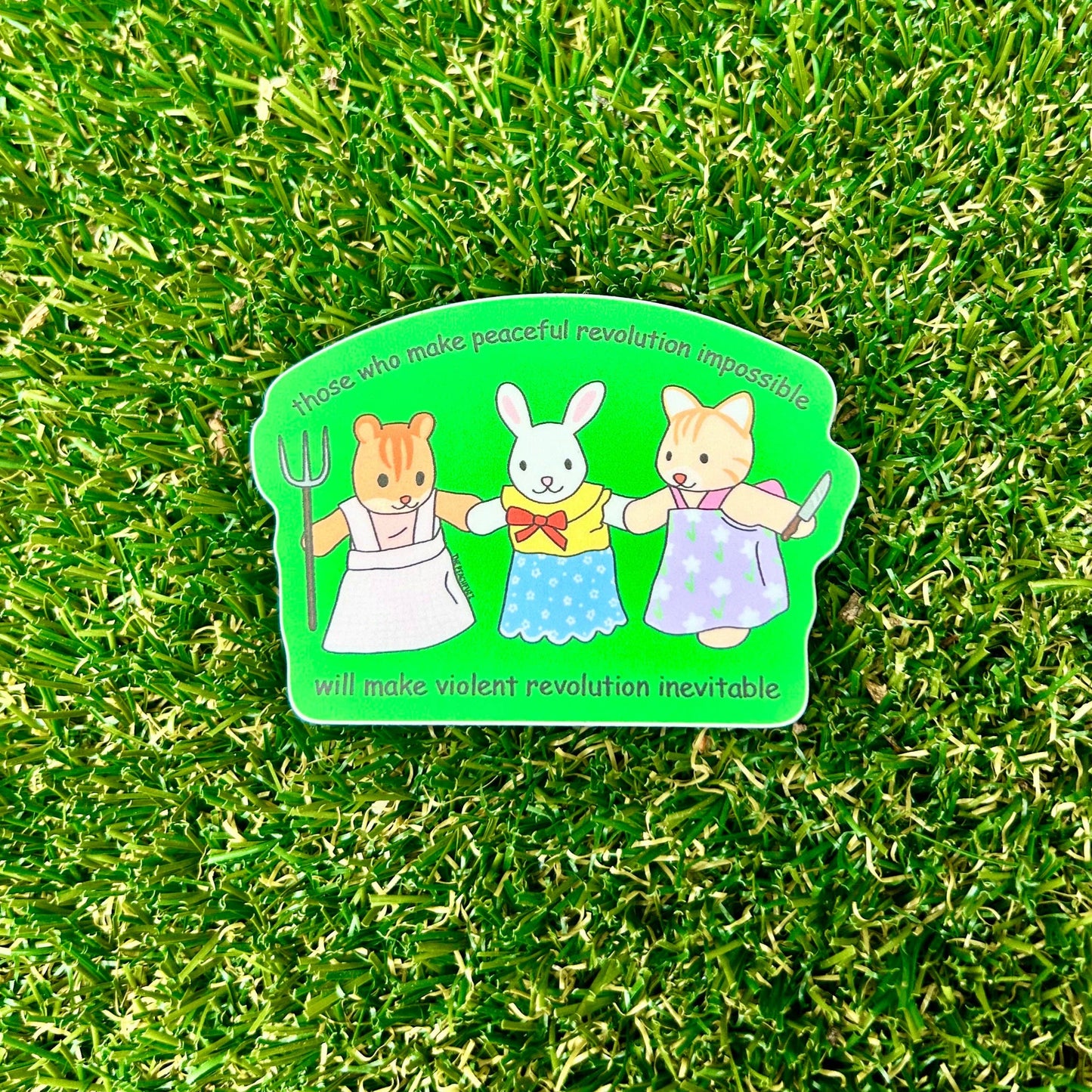 Violent Revolution Critter Sticker