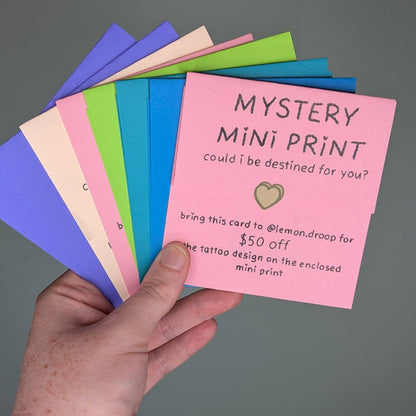 Mystery mini print by @lemon.droop