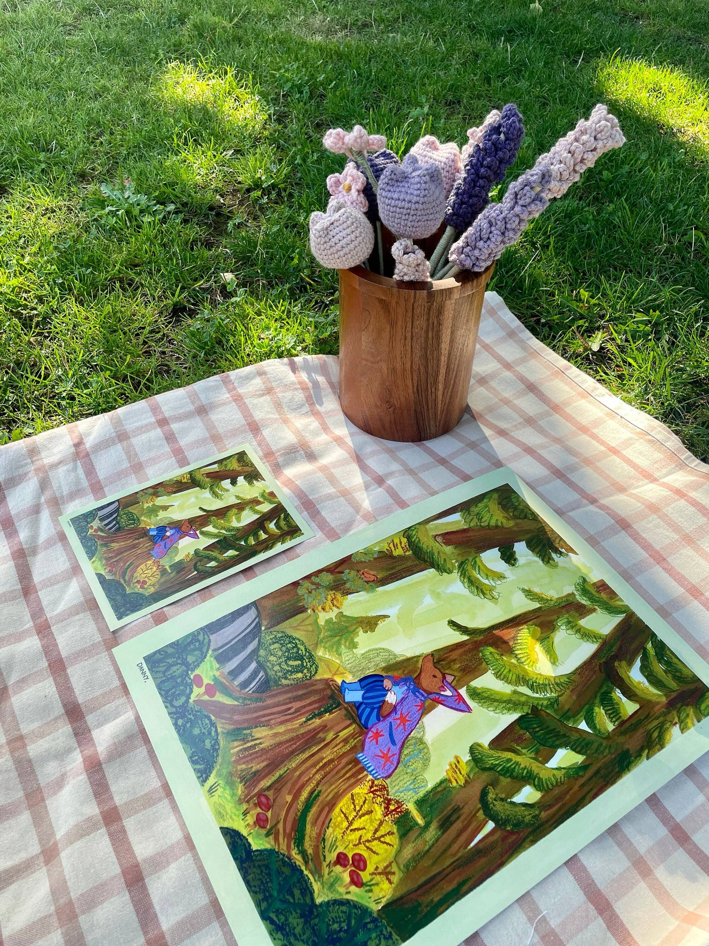 Wizard Fox in the Forest Illustration