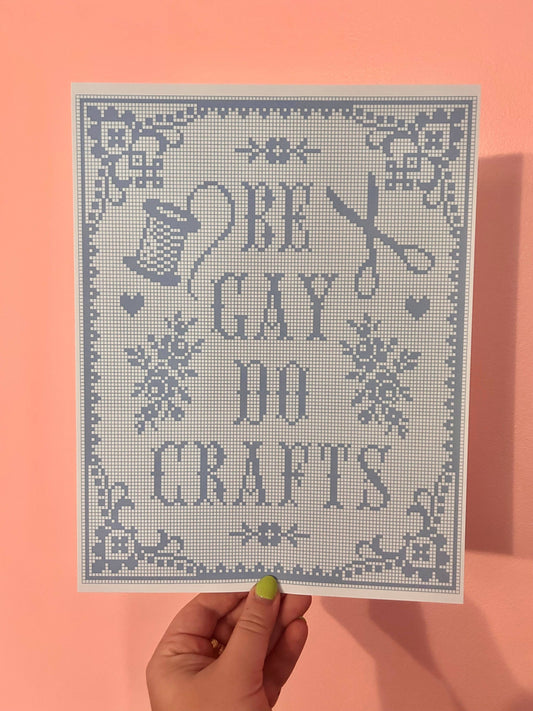 Be Gay Do Crafts Print