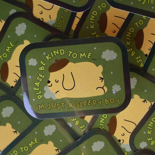 Sleepy Boy Sticker