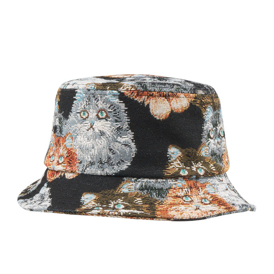 Tapestry Cat Jacquard Bucket Hat