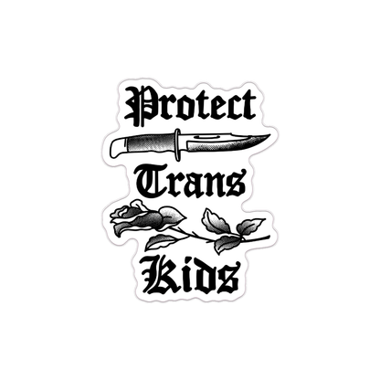 Protect Trans Folks/Kids Solid Sticker