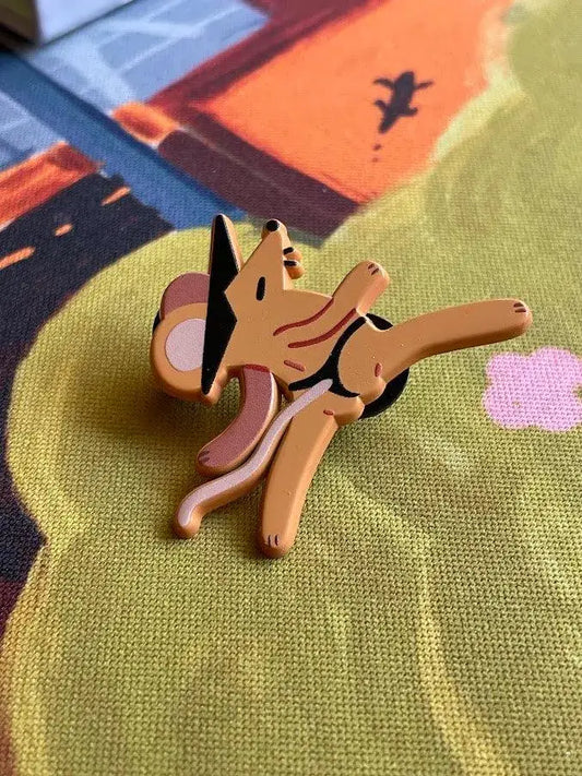 Cheeky Rat Enamel Pin