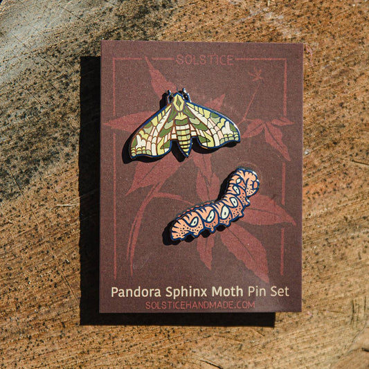 Pandora Sphinx Moth Pin Set
