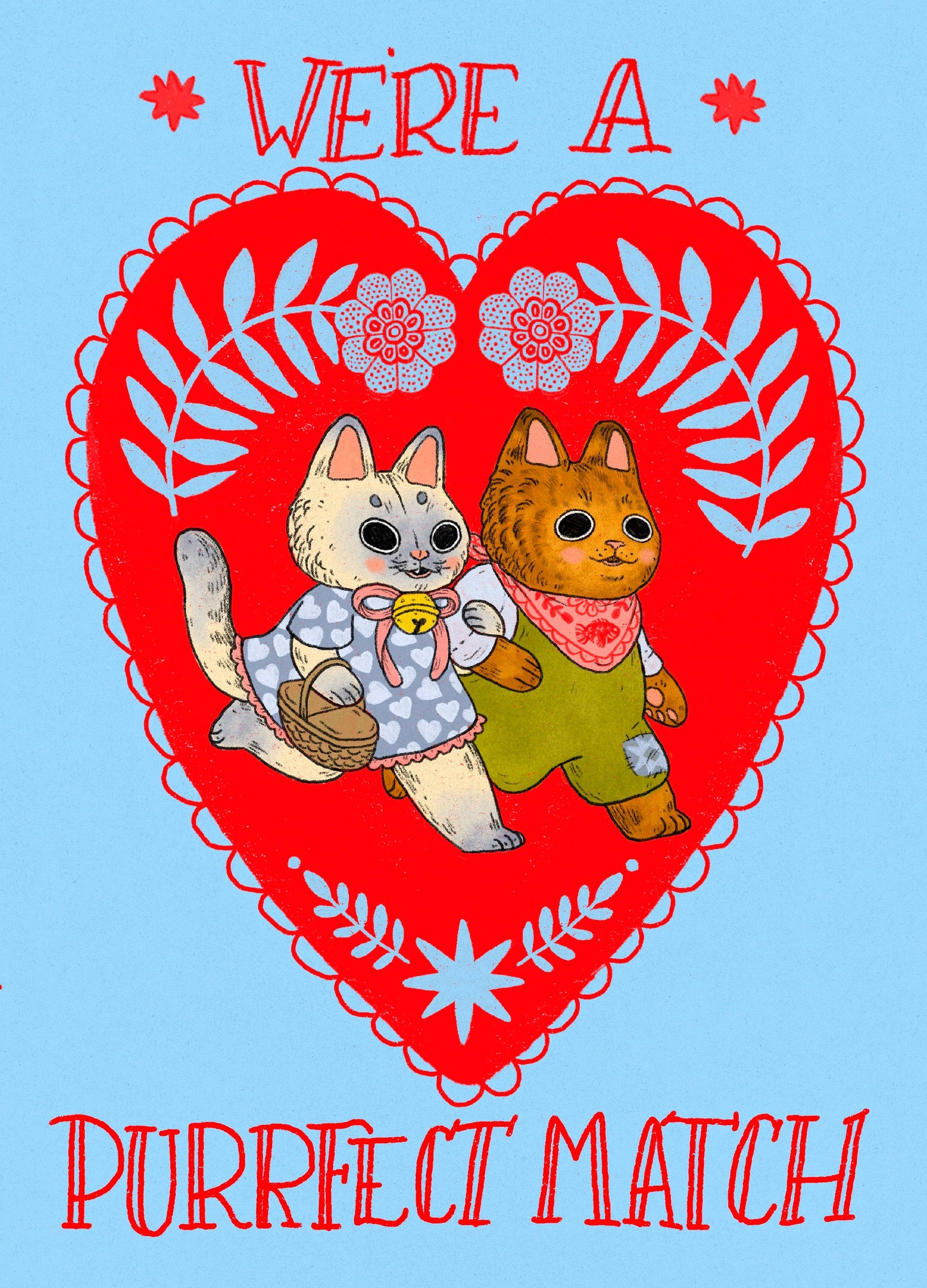 We're a Purrfect Match Card 