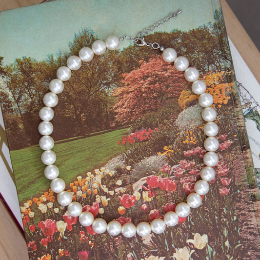 Vintage Pearl Chain Necklace