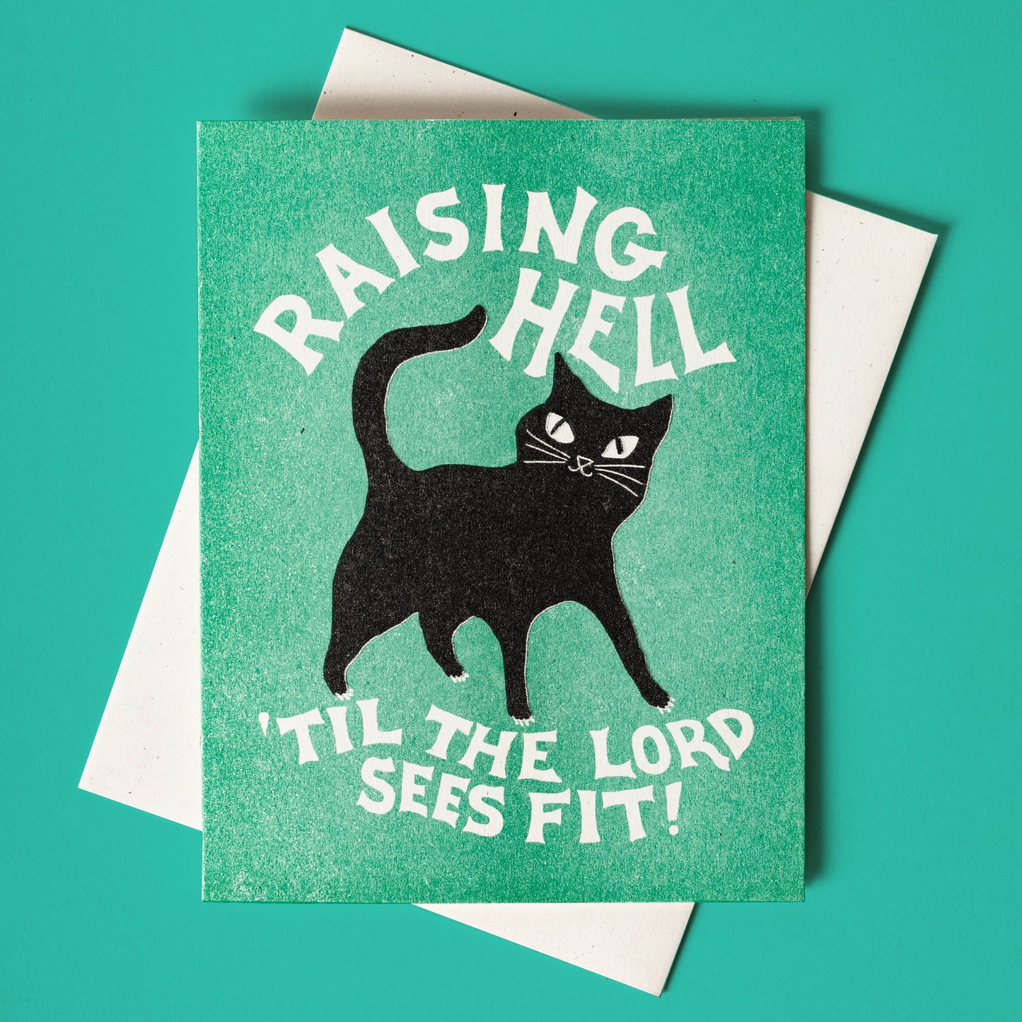 Raising Hell - Risograph Birthday Card