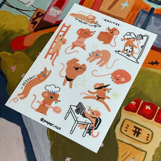 Ratitas Sticker Sheet | Journaling Stationery