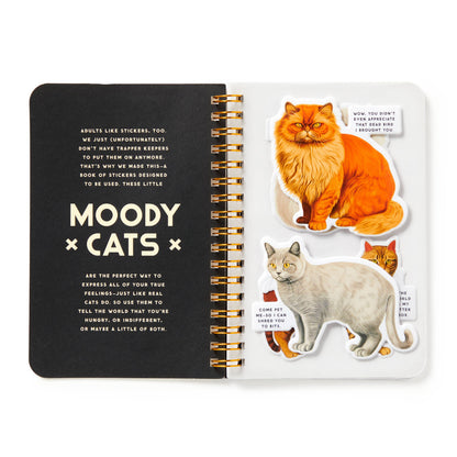 Moody Cats Sticker Book from Brass Monkey