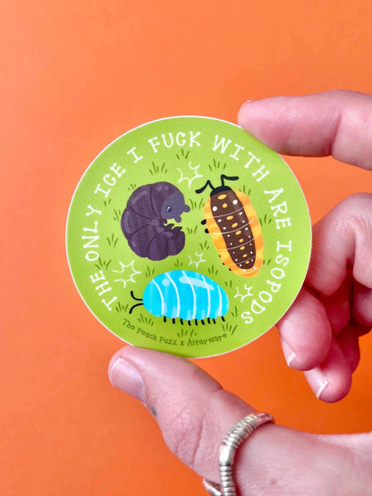 Isopods Not ICE Sticker