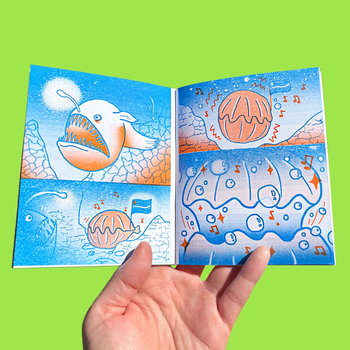 THE BOTTOM FEEDERS Risograph Zine