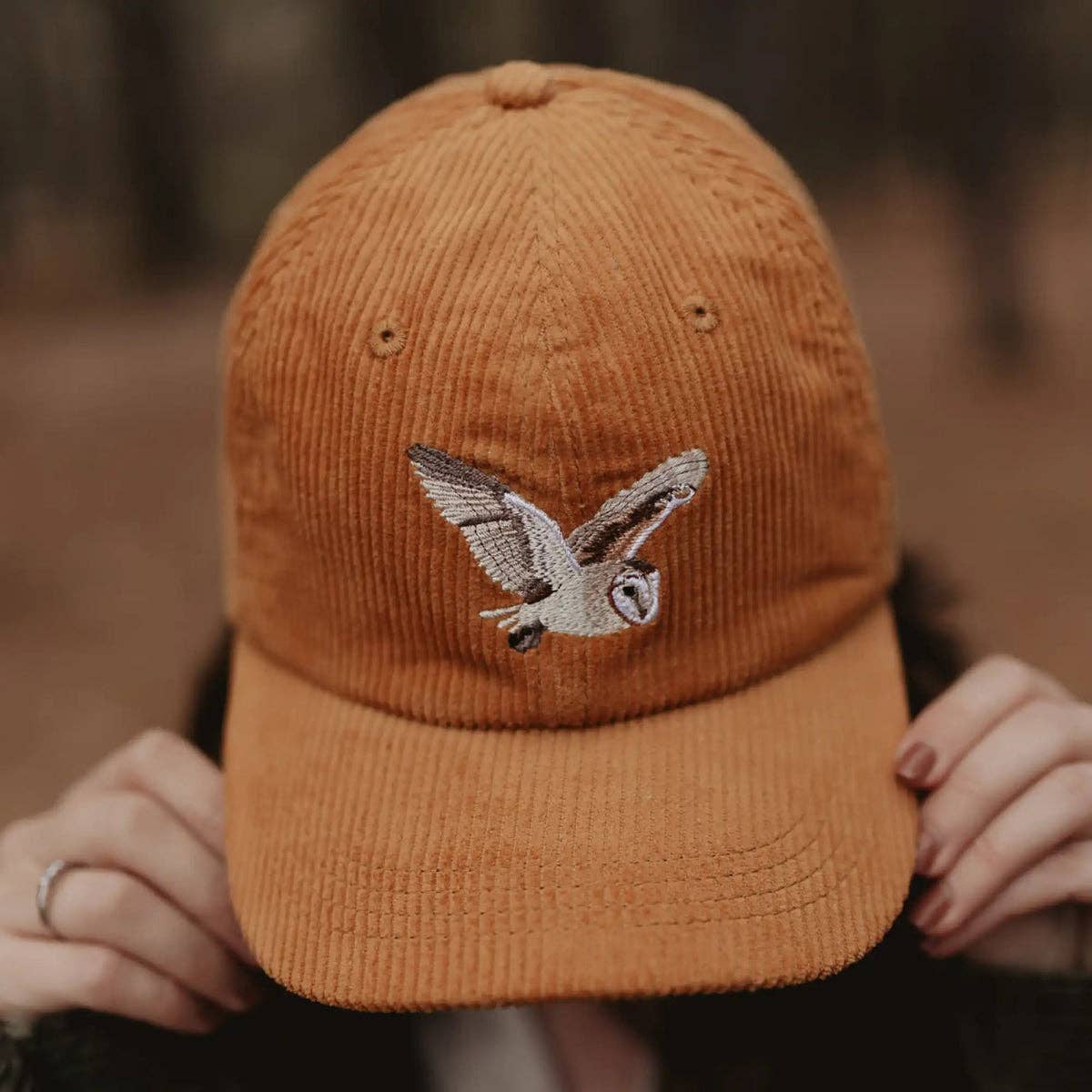 Barn Owl Corduroy Hat