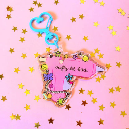 Crafty Lil Bitch Keychain