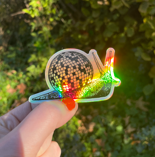 Disco Snail Sticker