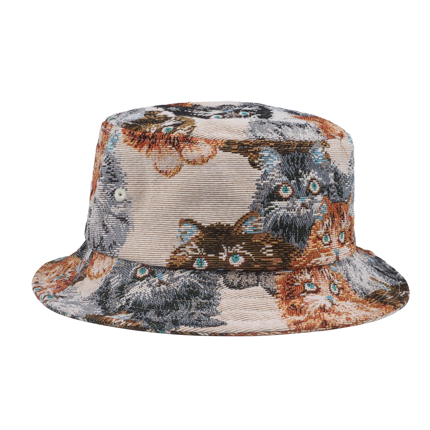 Tapestry Cat Jacquard Bucket Hat