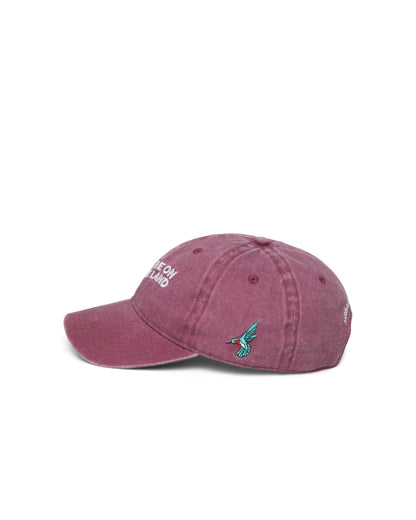 'YOU ARE ON NATIVE LAND' Dad Cap in Maroon