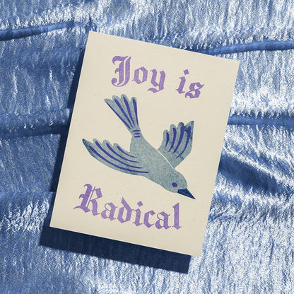 Joy is Radical - Risograph Greeting Card