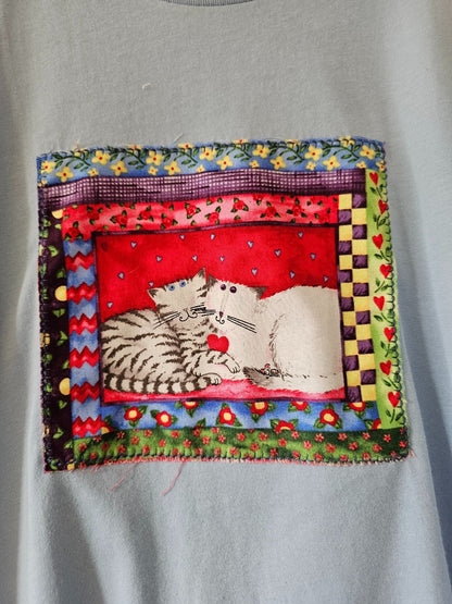 The "Maci" Tee - Upcycled Cat Tee|14