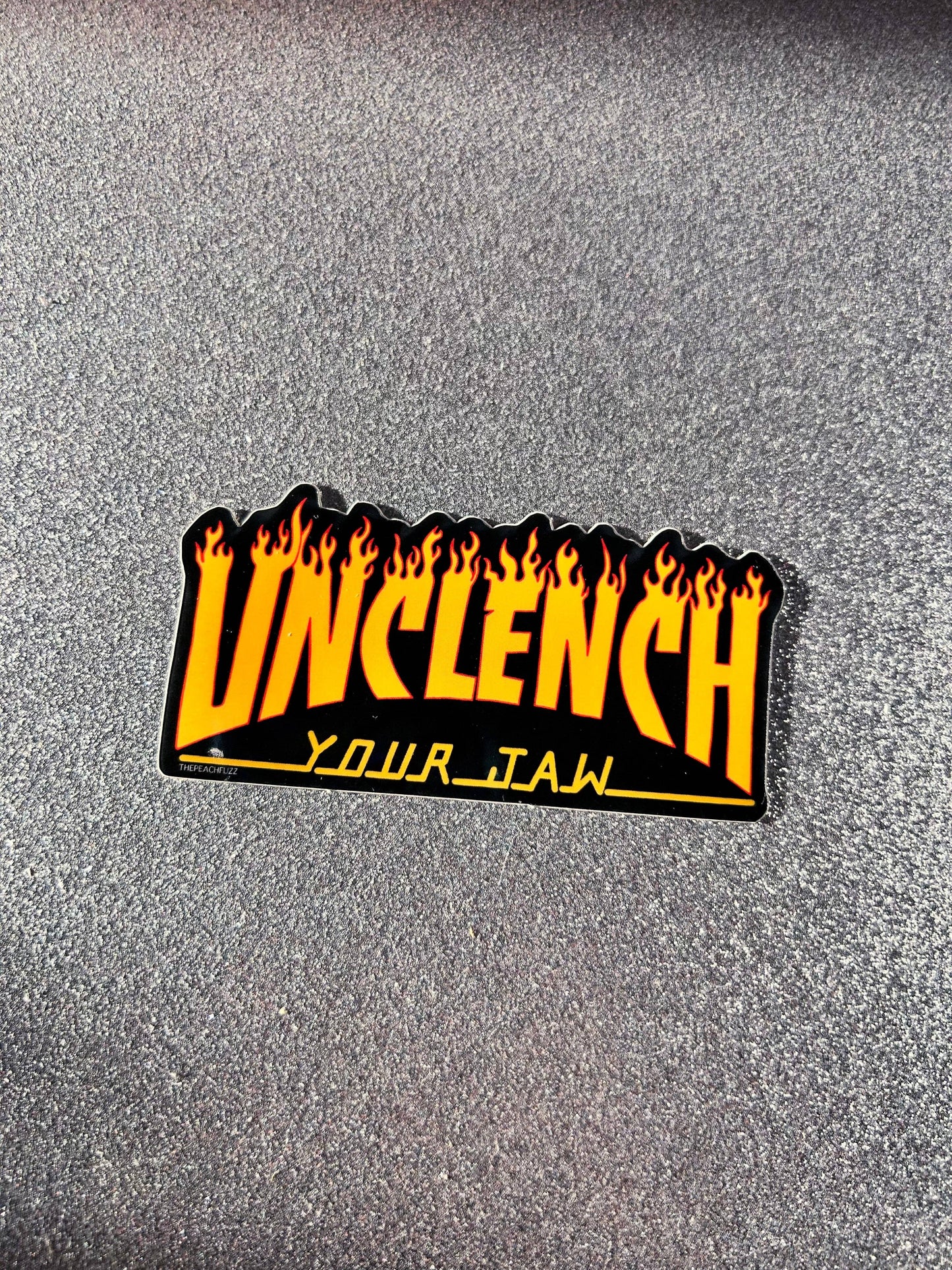 Unclench Your Jaw Sticker
