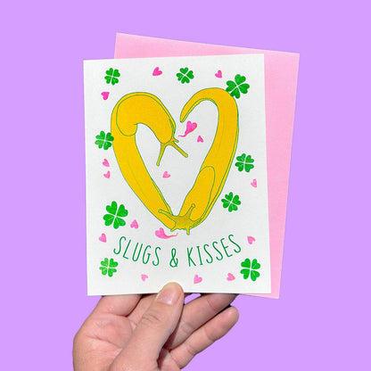 SLUGS & KISSES - Riso Greeting Card
