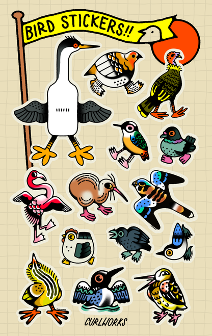 Bird Sticker Sheet