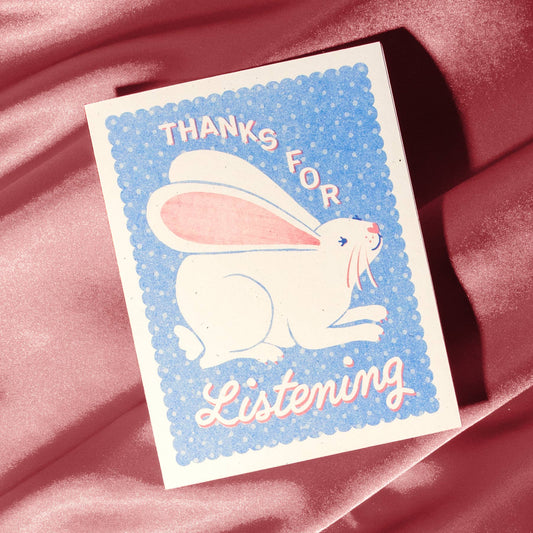 Thanks for Listening - Risograph Card