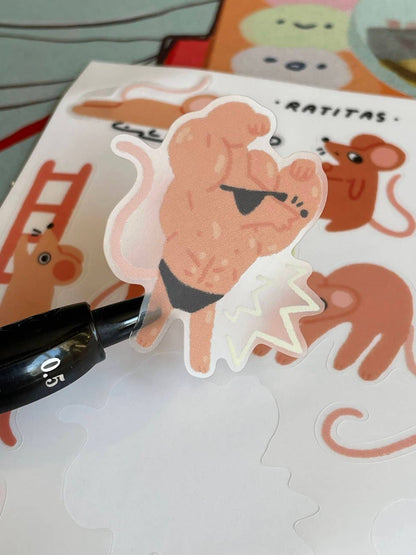 Ratitas Sticker Sheet | Journaling Stationery