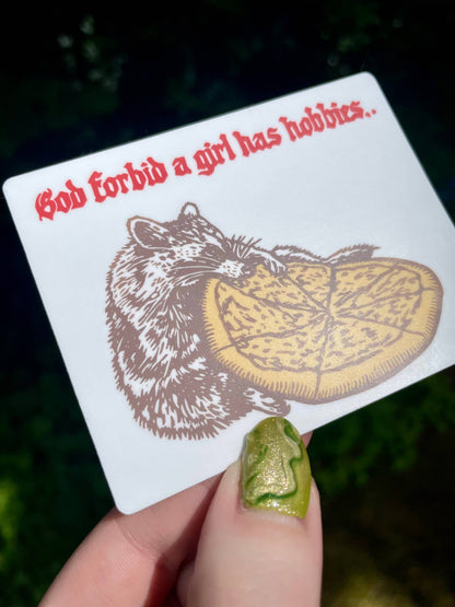 Raccoon Vinyl Sticker