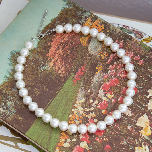 Vintage Pearl Chain Necklace