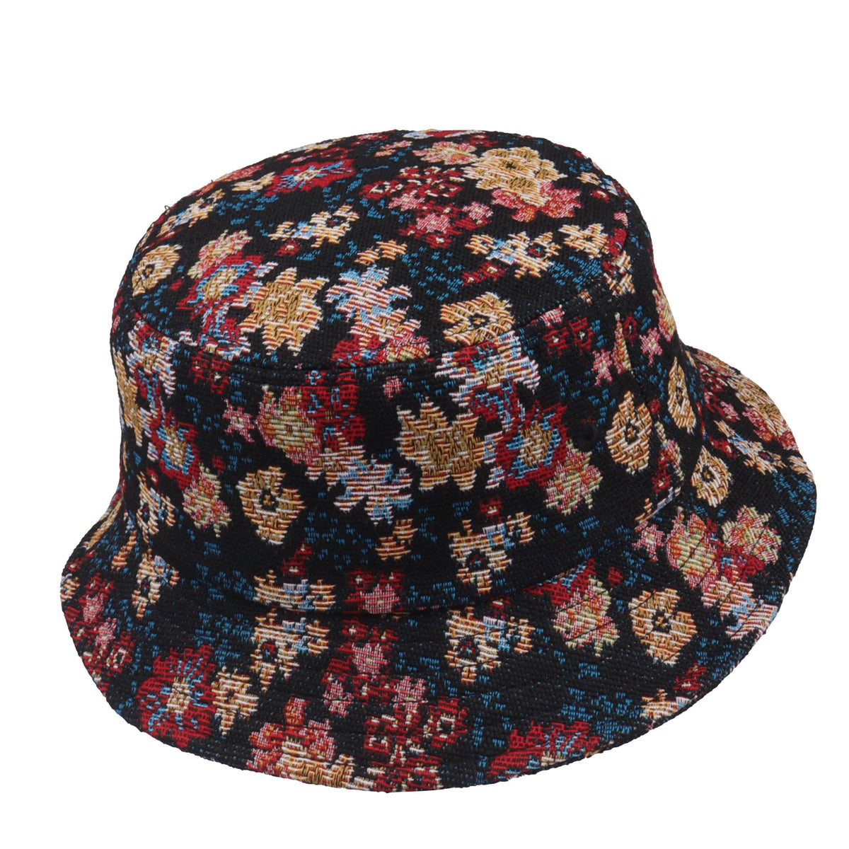 Floral Tapestry Jacquard Bucket Hat