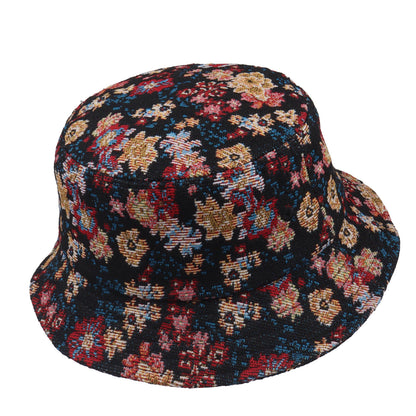 Floral Tapestry Jacquard Bucket Hat