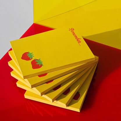 Remember Strawberry - Risograph Notepad
