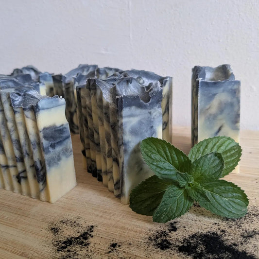 Peppermint Activated Charcoal Goat Milk Soap
