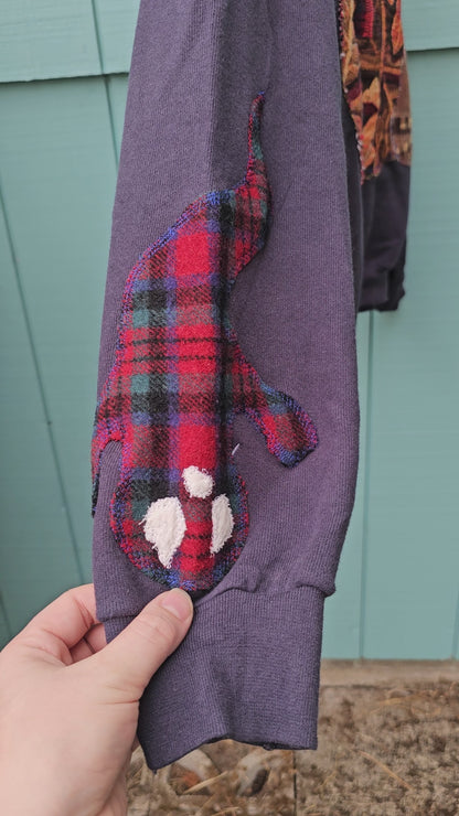 The "Ghost" Halloween Appliqued Crewneck - Sample